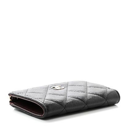 Chanel Caviar Quilted Zipped Key Holder Case Black 4 of 8