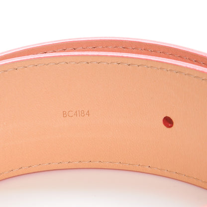 Louis Vuitton Vernis 40mm Fleur Belt 80 32 Rose Litchi 7 of 8