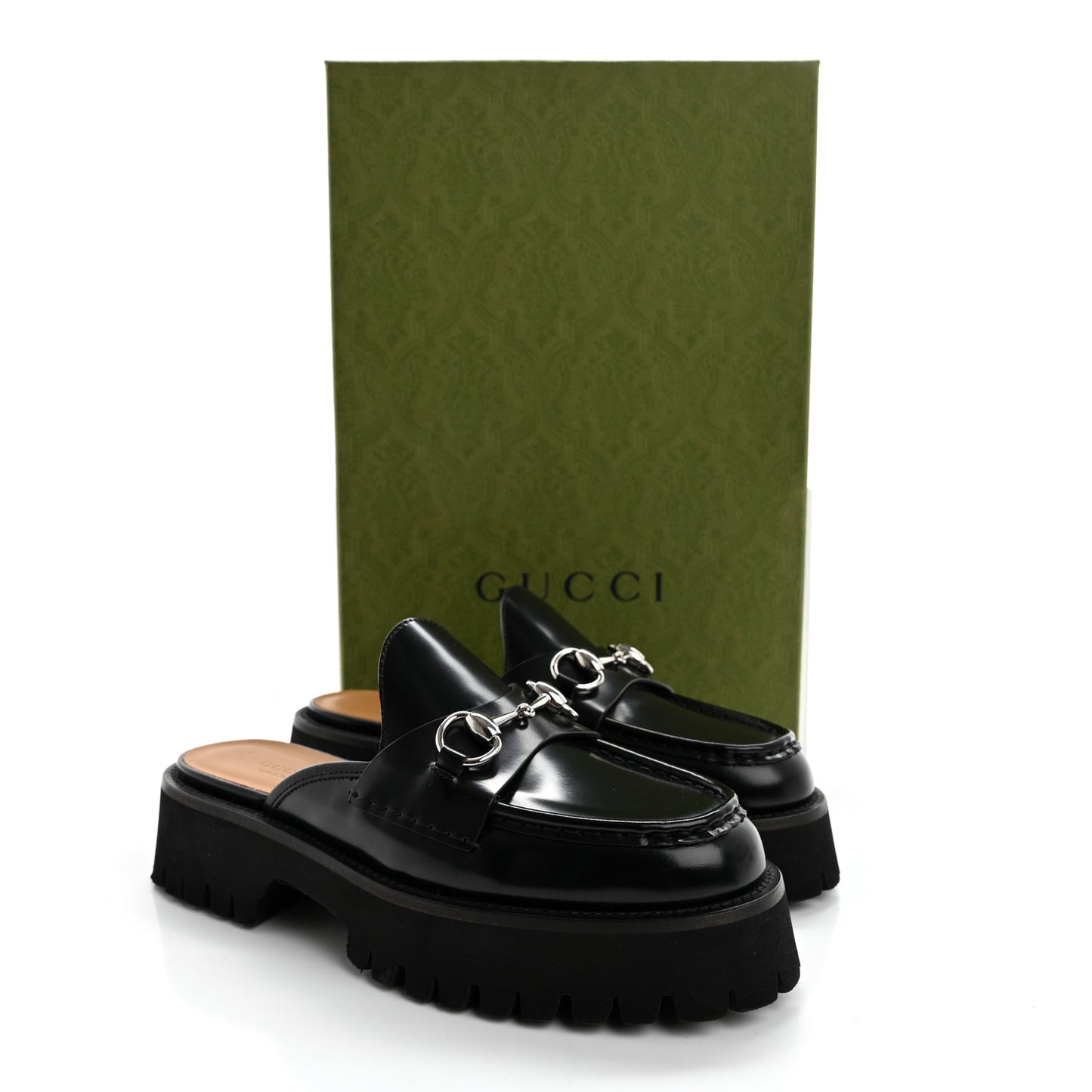 Cordovan Lux Womens Horsebit Platform Mules 37 Black