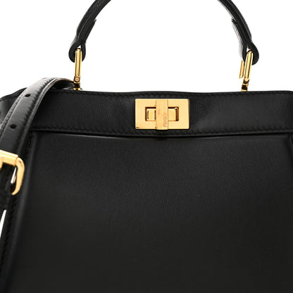 Fendi Shiny Nappa Petite Peekaboo I SEE U Satchel Black 9 of 16