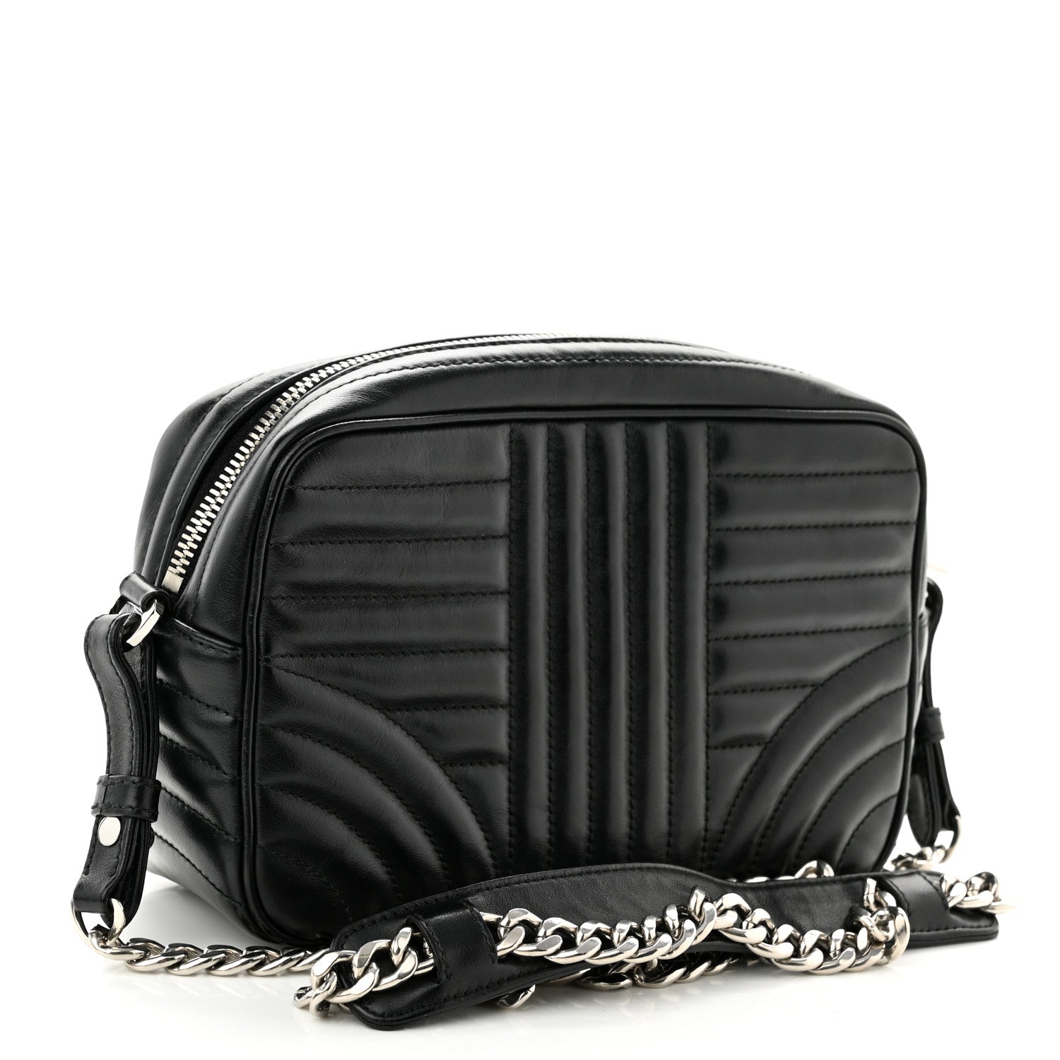 Prada Soft Calfskin Diagramme Camera Bag Black 3 of 11