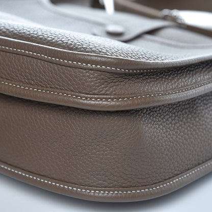 Hermes Taurillon Clemence Evelyne III PM Etoupe 11 of 11