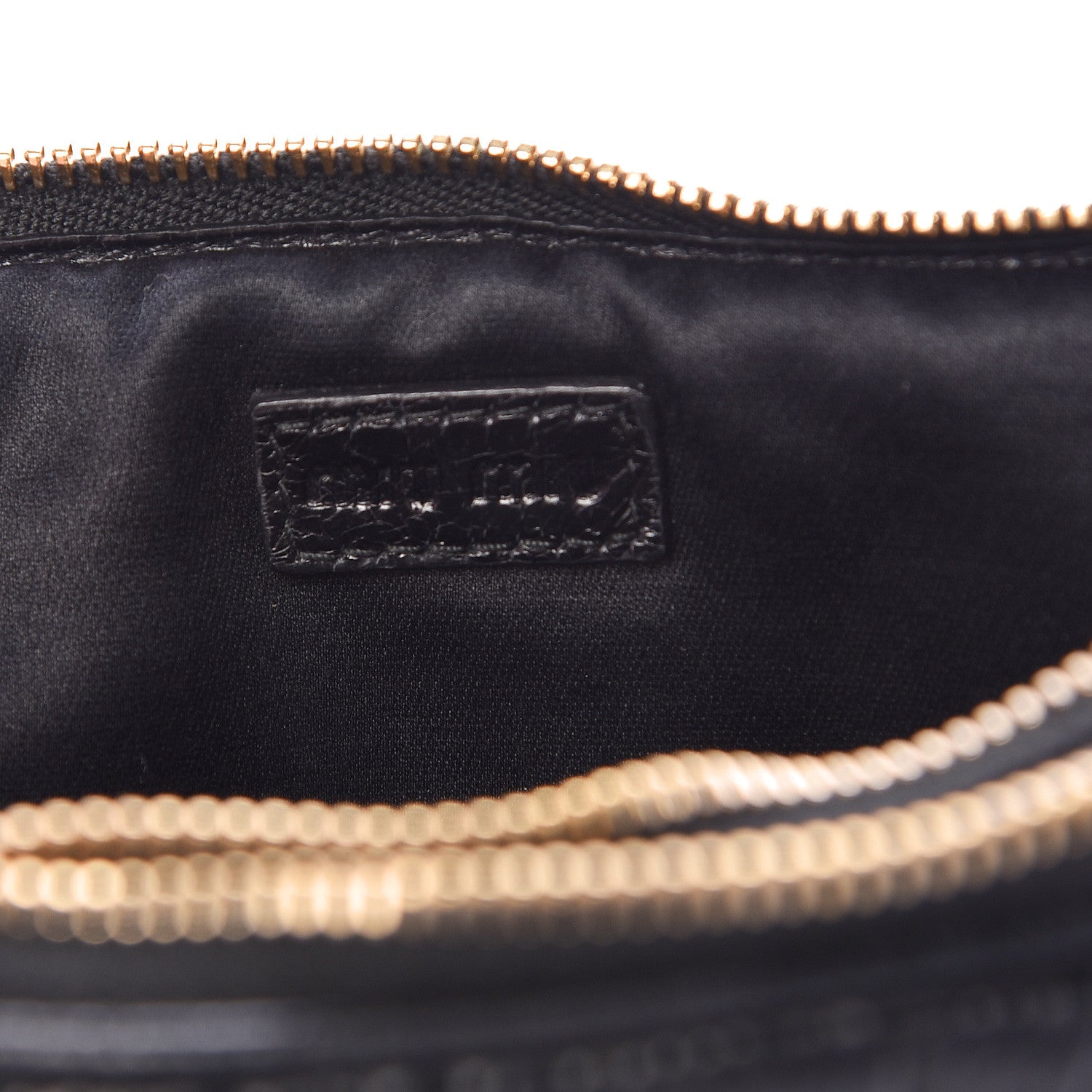Miu Miu Vitello Lux Matelasse Double Zip Wristlet Black 7 of 9