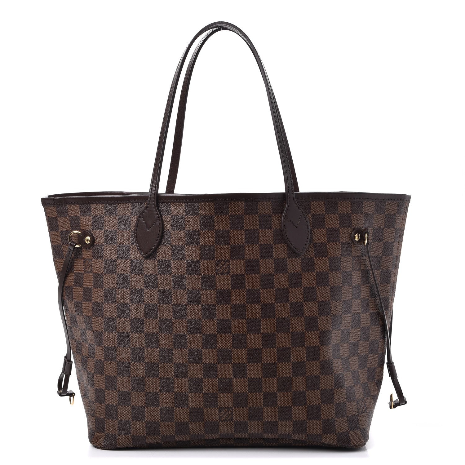 Louis Vuitton Damier Ebene Neo Neverfull MM Rose Ballerine 1 of 8