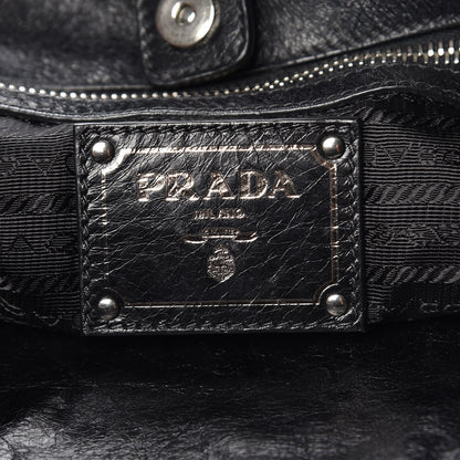 Prada Vitello Shine Hobo Black 7 of 15