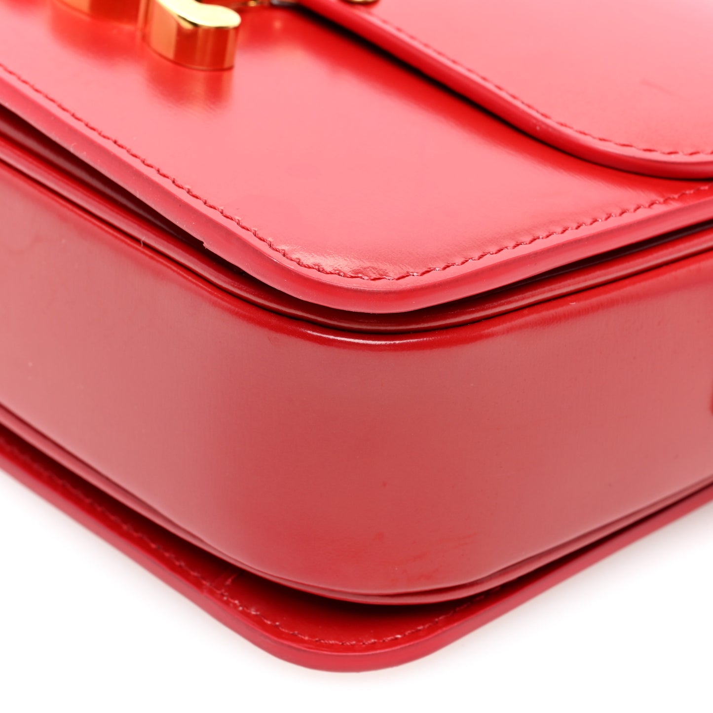 Shiny Calfskin Teen Triomphe Red