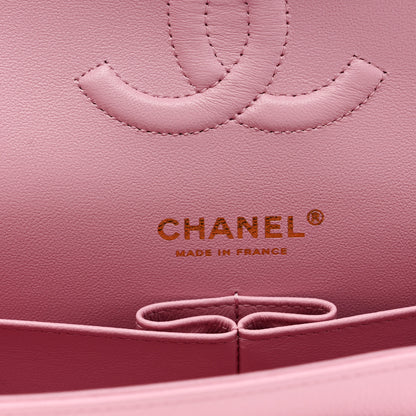 Chanel Caviar Quilted Medium Double Flap Pink 6 of 10