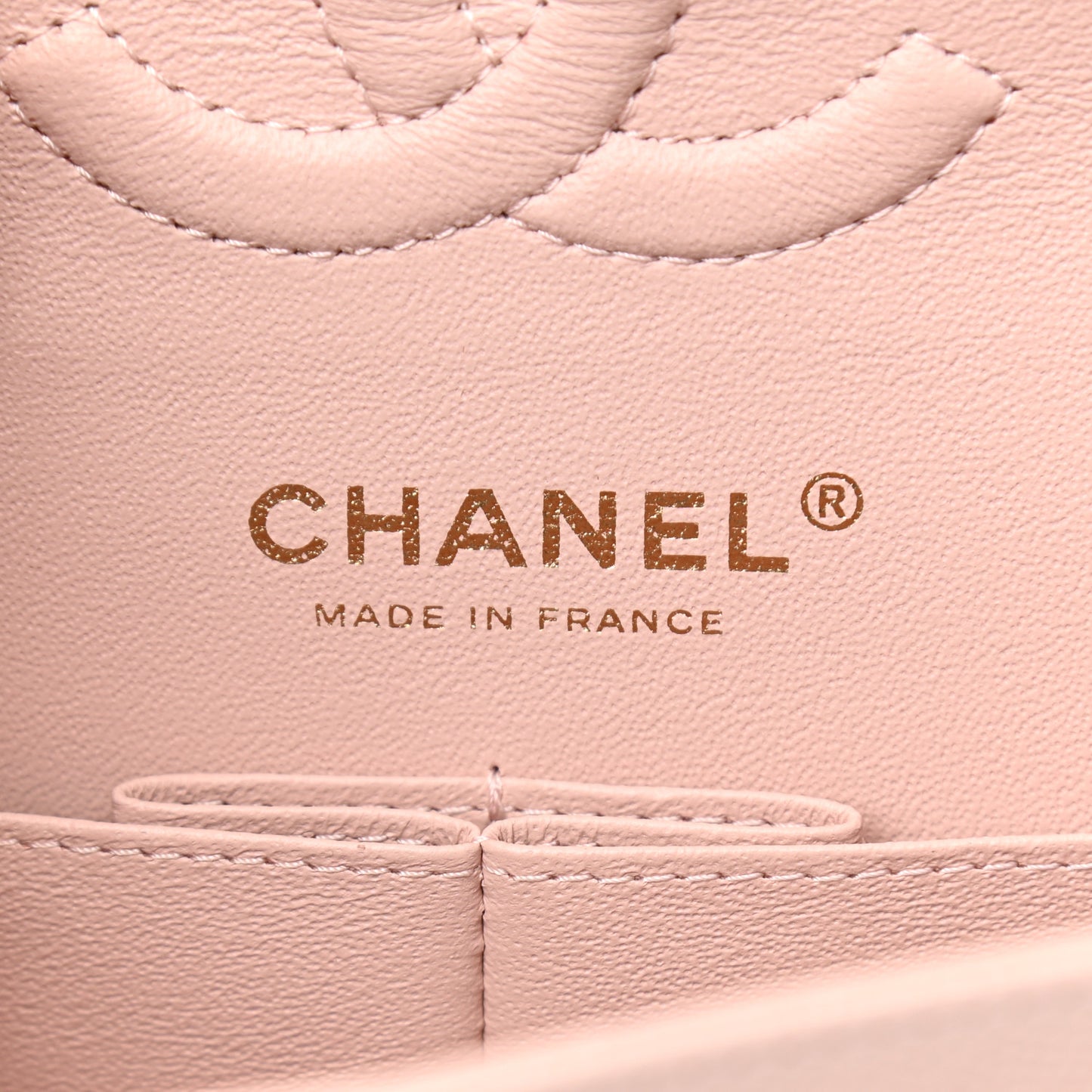 Caviar Quilted Small Double Flap Light Pink