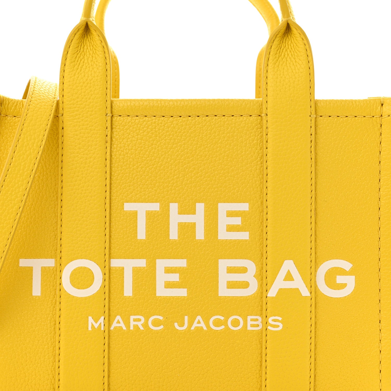 Marc Jacobs Grained Calfskin Small The Tote Bag Yellow 9 of 13