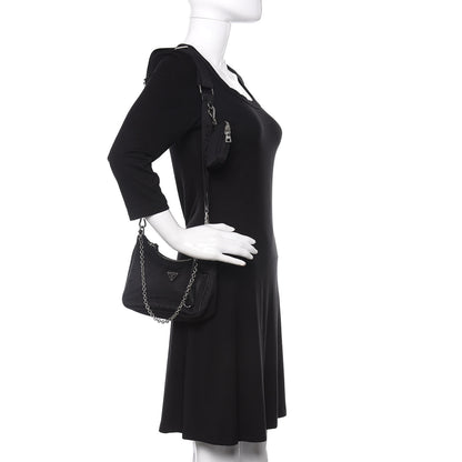 Prada Nylon Re-Edition 2005 Shoulder Bag Black 2 of 12