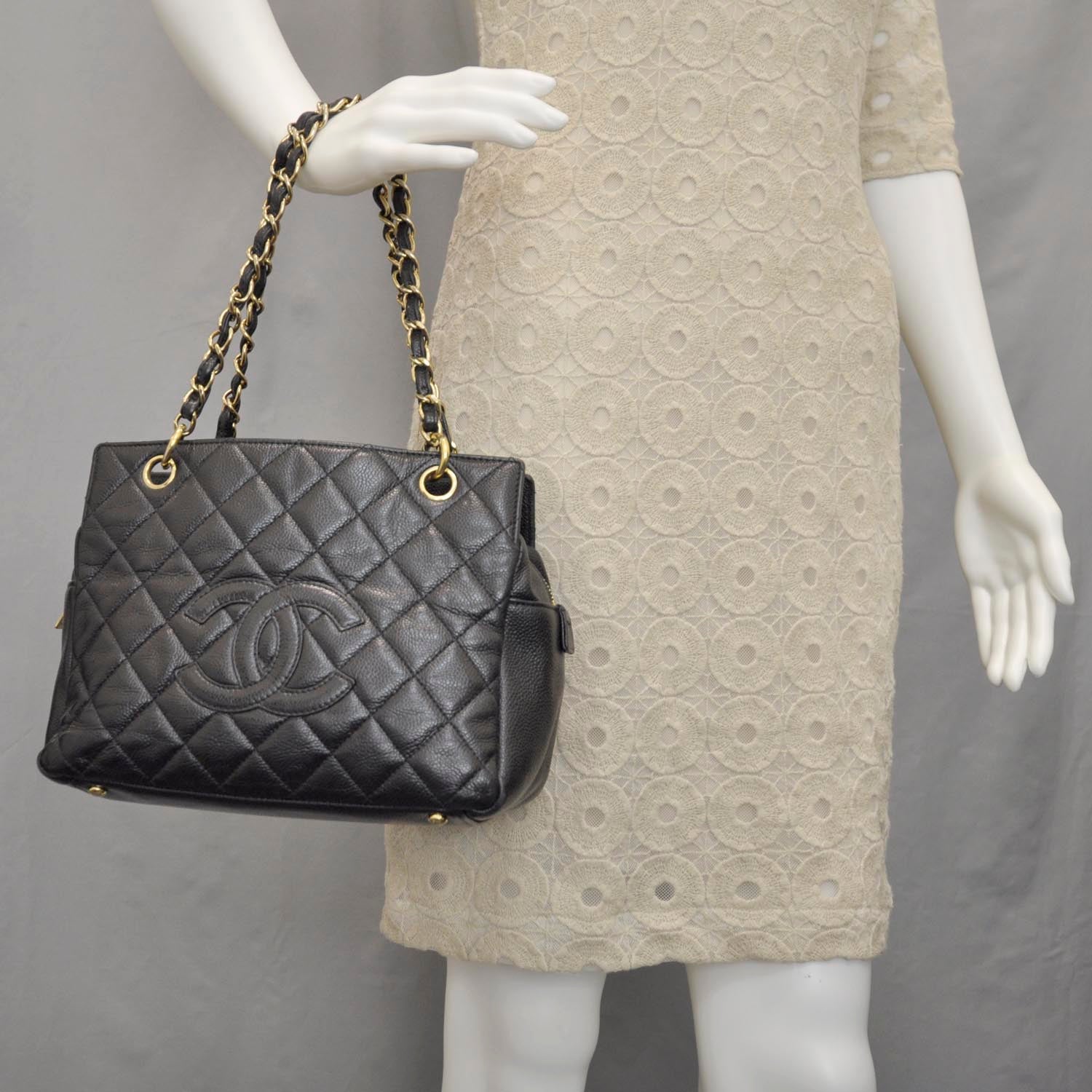 Chanel Caviar Quilted Petit Timeless Tote PTT Black 2 of 9