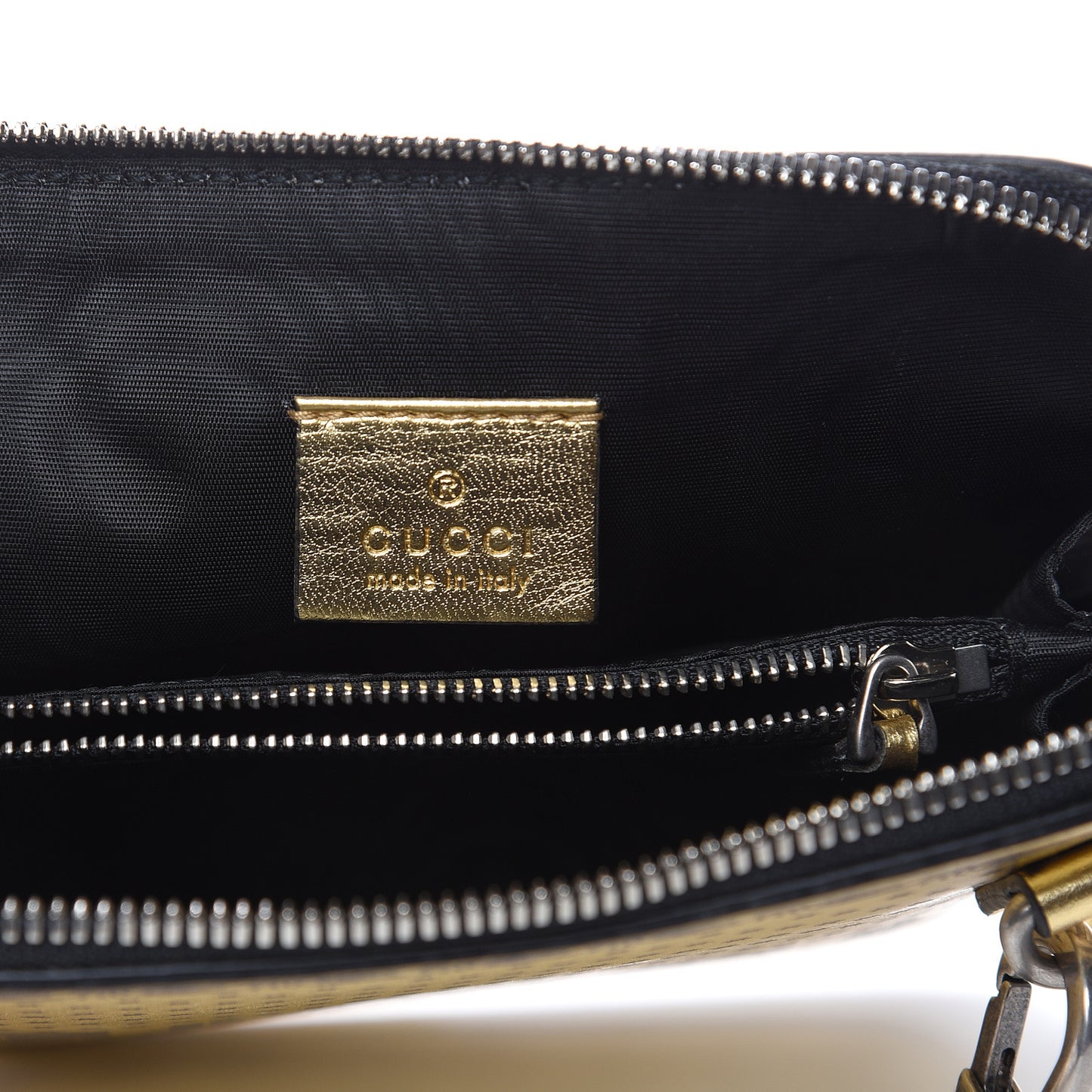 X SEGA Calfskin GUCCY Stars Mini Dome Shoulder Bag Gold