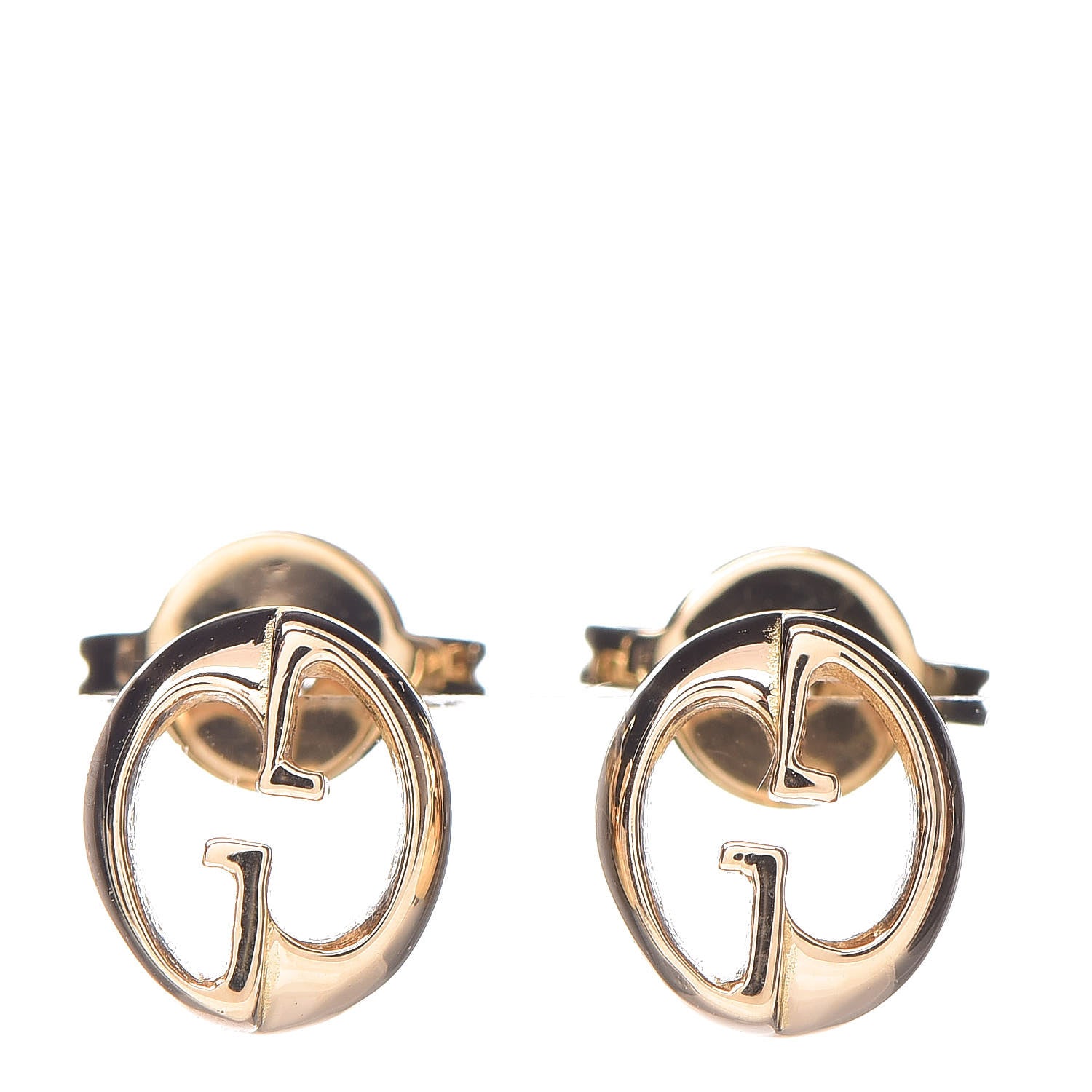 Gucci 18K Yellow Gold 1973 Stud Earrings 1 of 5