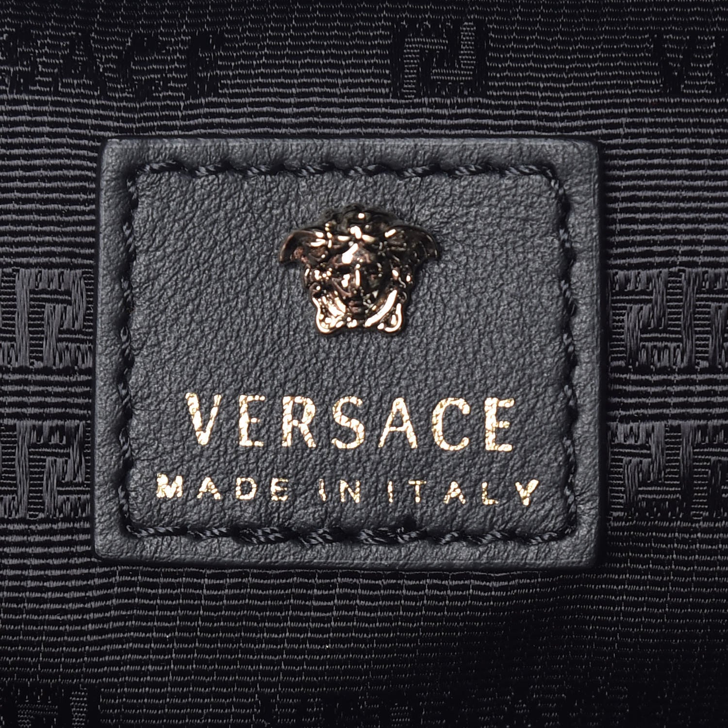Versace Nylon Mini Palazzo Backpack Black 6 of 8