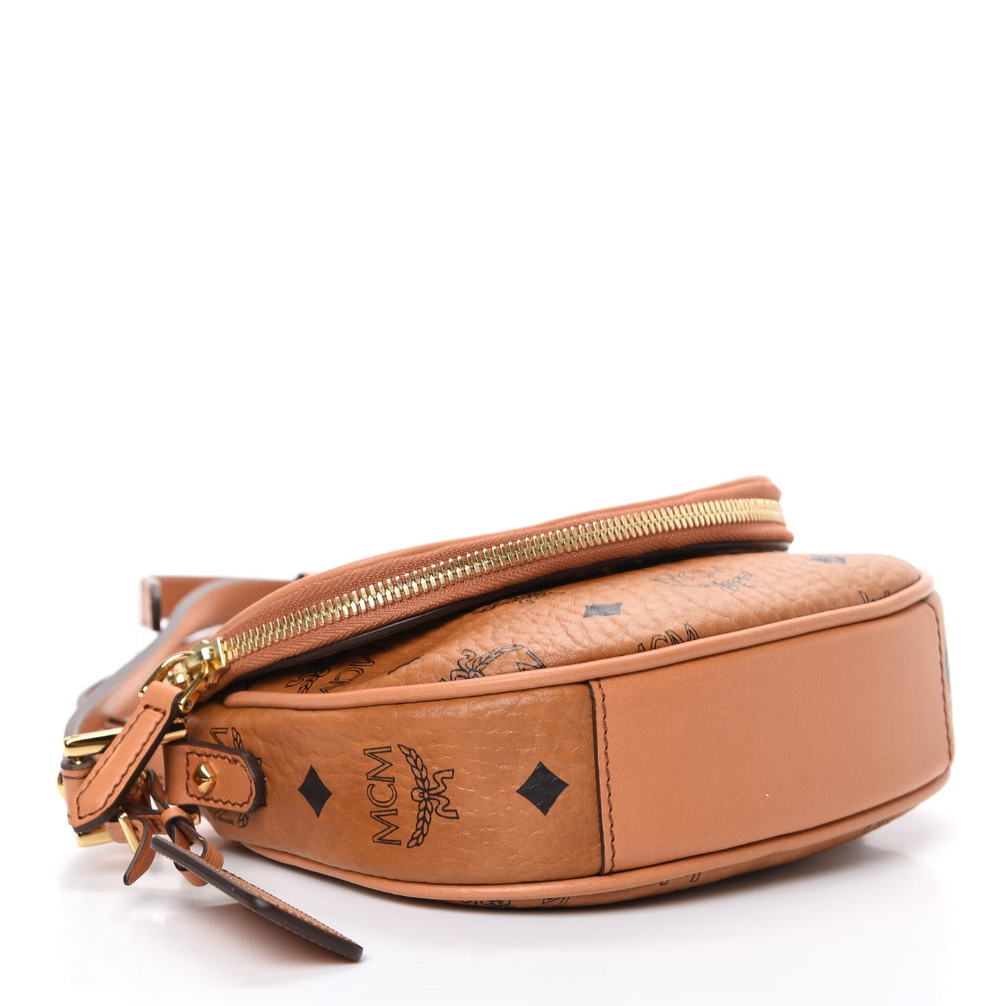 Visetos Mini Heritage Crossbody Cognac