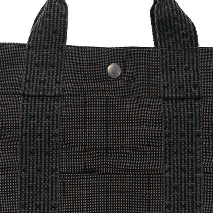 Hermes Canvas Herline MM Tote Grey 7 of 11