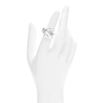 Hermes Sterling Silver GM Croisette Ring 50 5.25 2 of 5