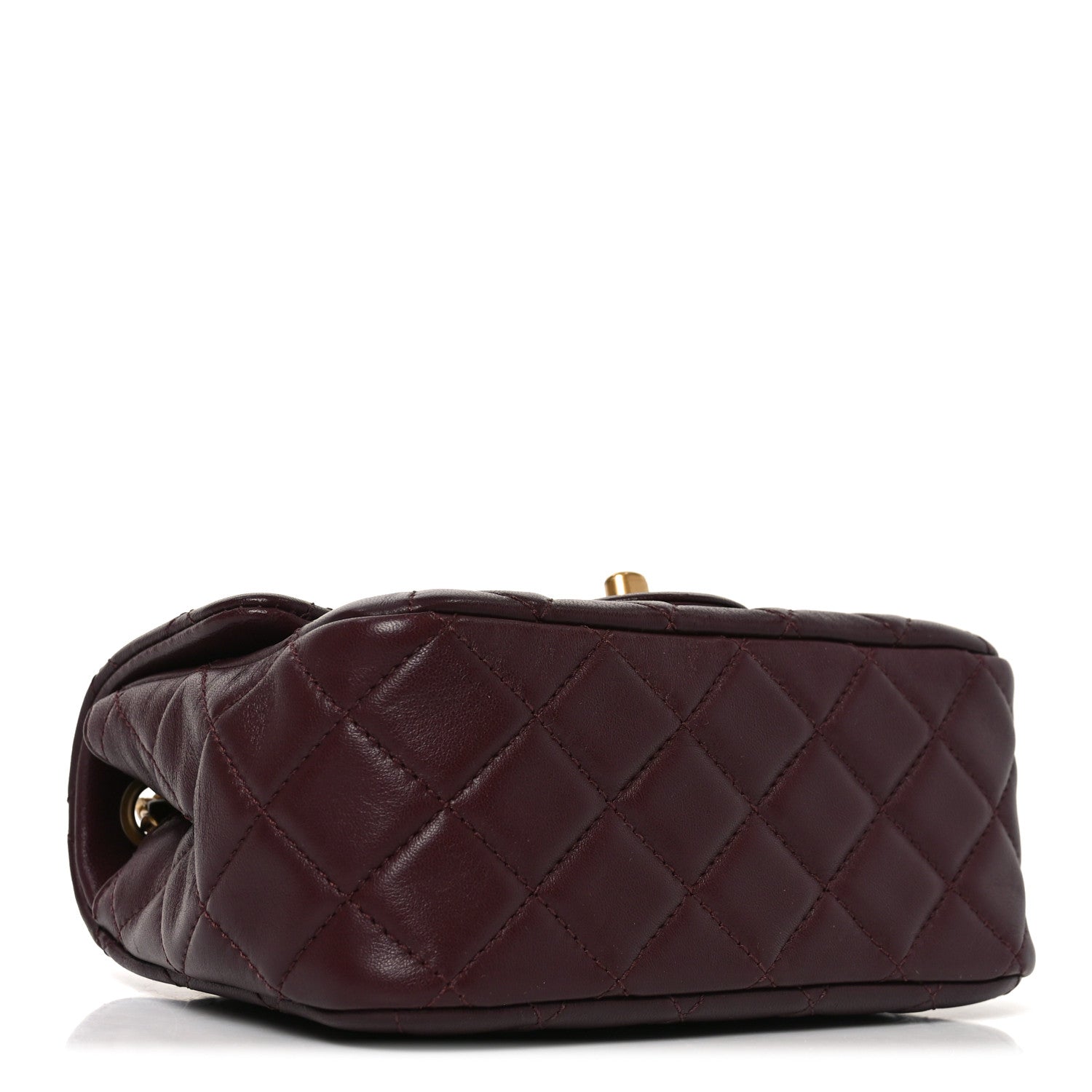 Chanel Lambskin Quilted Mini Pearl Crush Flap Burgundy 4 of 11