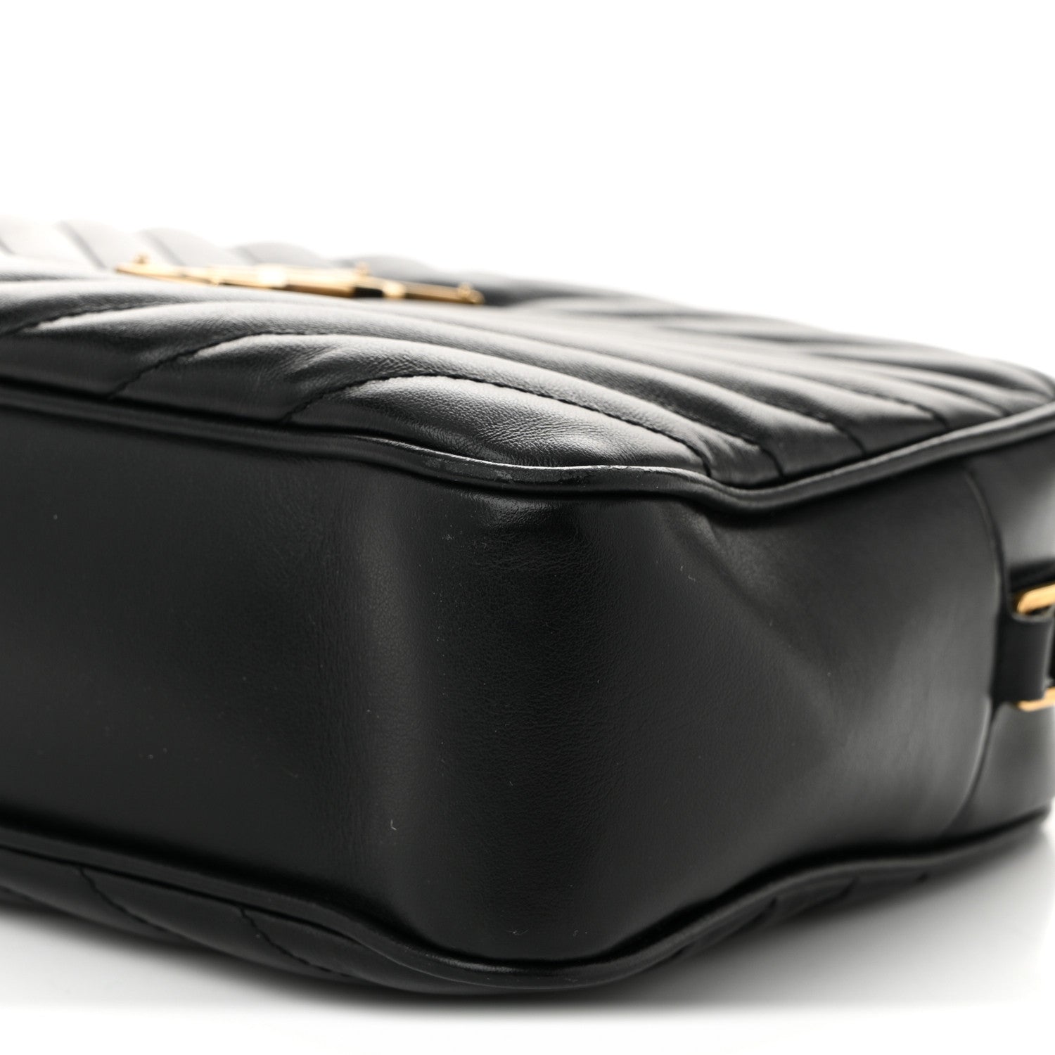Saint Laurent Calfskin Matelasse Monogram Lou Camera Bag Black 10 of 10