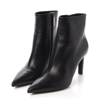 Saint Laurent Santiago Russo Kate 85 Zip Bootie 38 Black 3 of 9