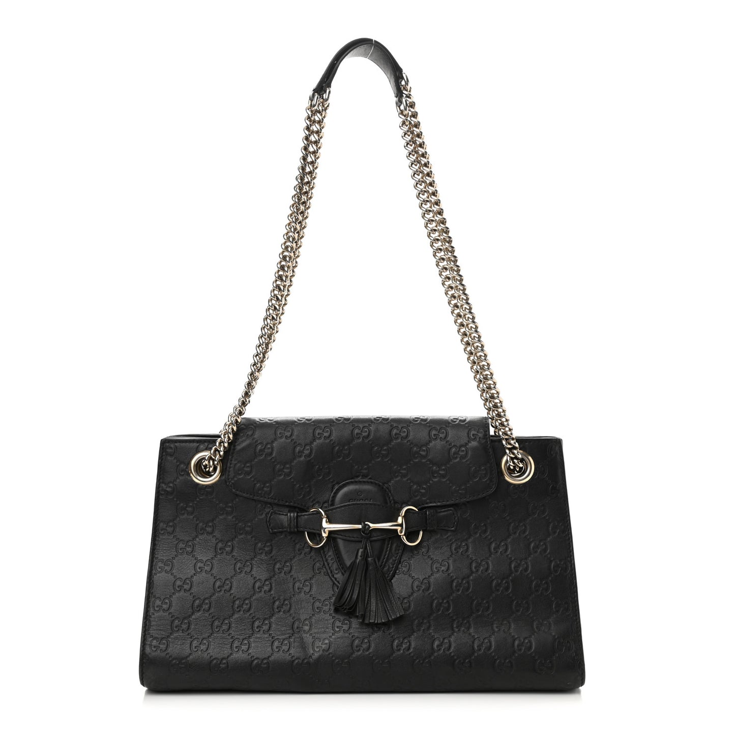 Guccissima Large Emily Chain Shoulder Bag Black