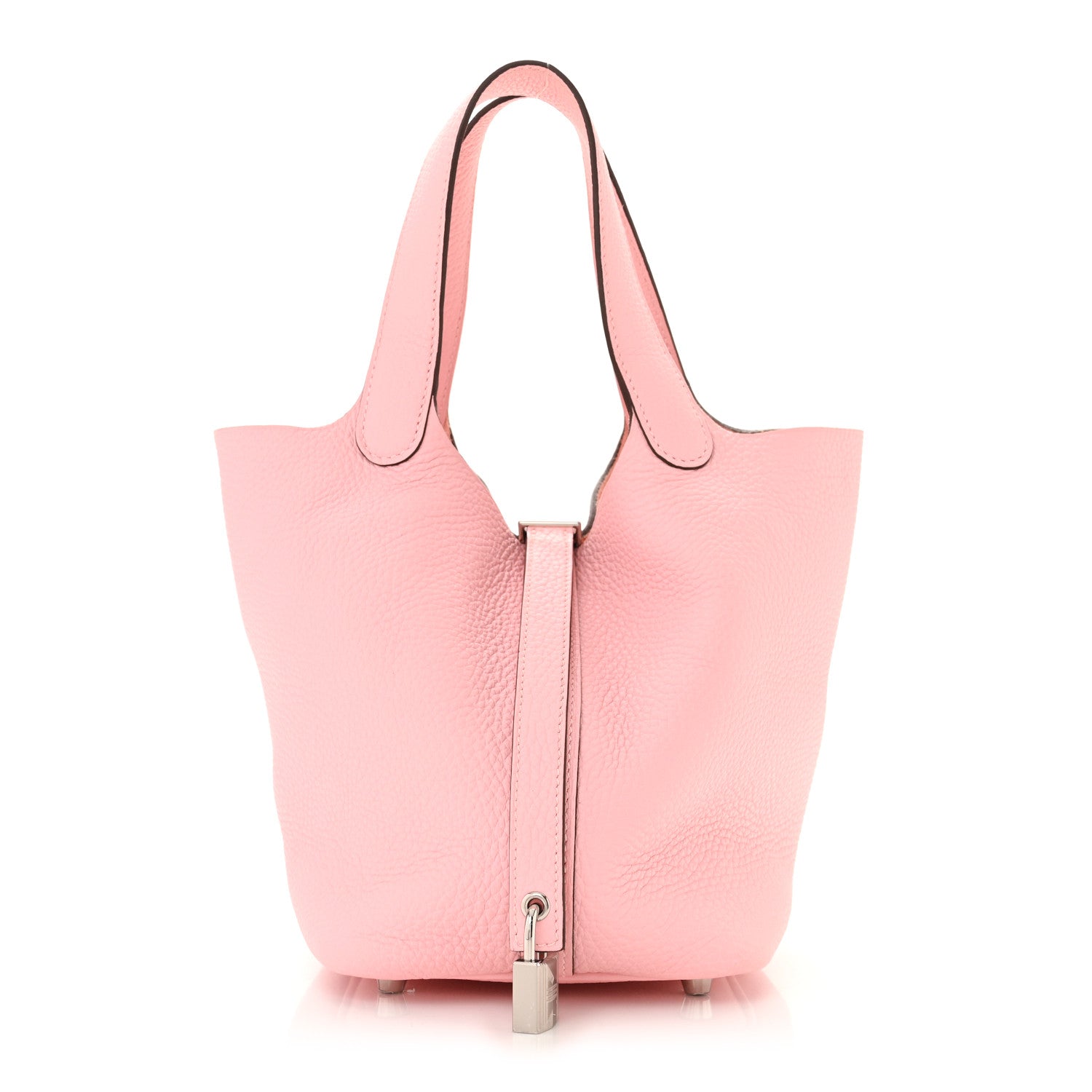 Hermes Taurillon Clemence Picotin Lock 18 PM Rose Sakura 1 of 11
