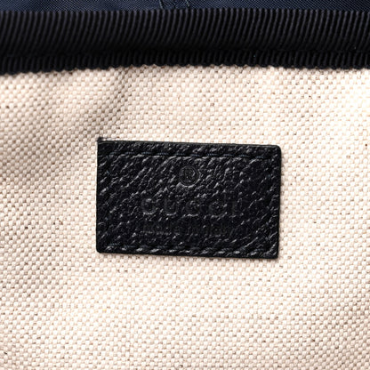Gucci GG Supreme Monogram Medium Ophidia Double Buckle Backpack Beige Blue Black 6 of 11