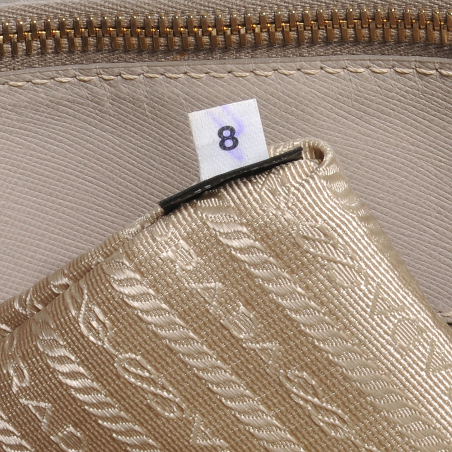 Saffiano Lux Large Double Zip Tote Pomice