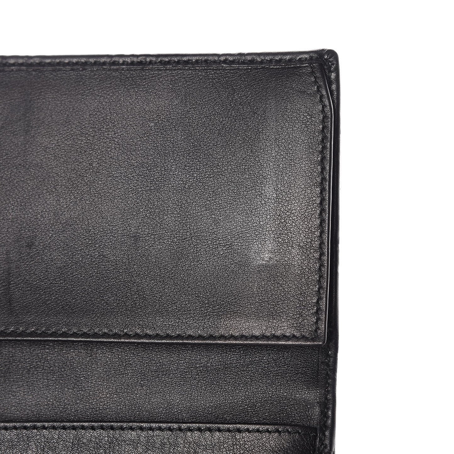 Guccissima Twins Continental Flap Wallet Black