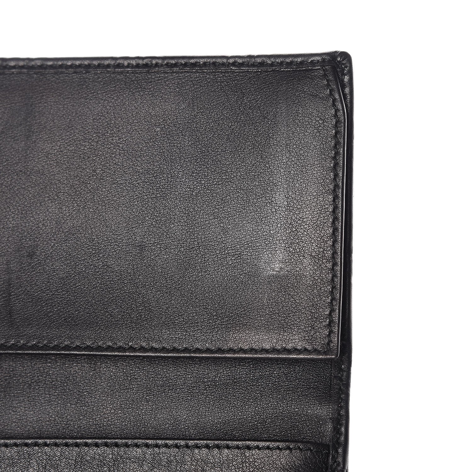 Gucci Guccissima Twins Continental Flap Wallet Black 9 of 11