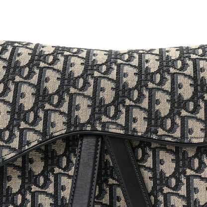Christian Dior Oblique Saddle Bag Blue 8 of 10