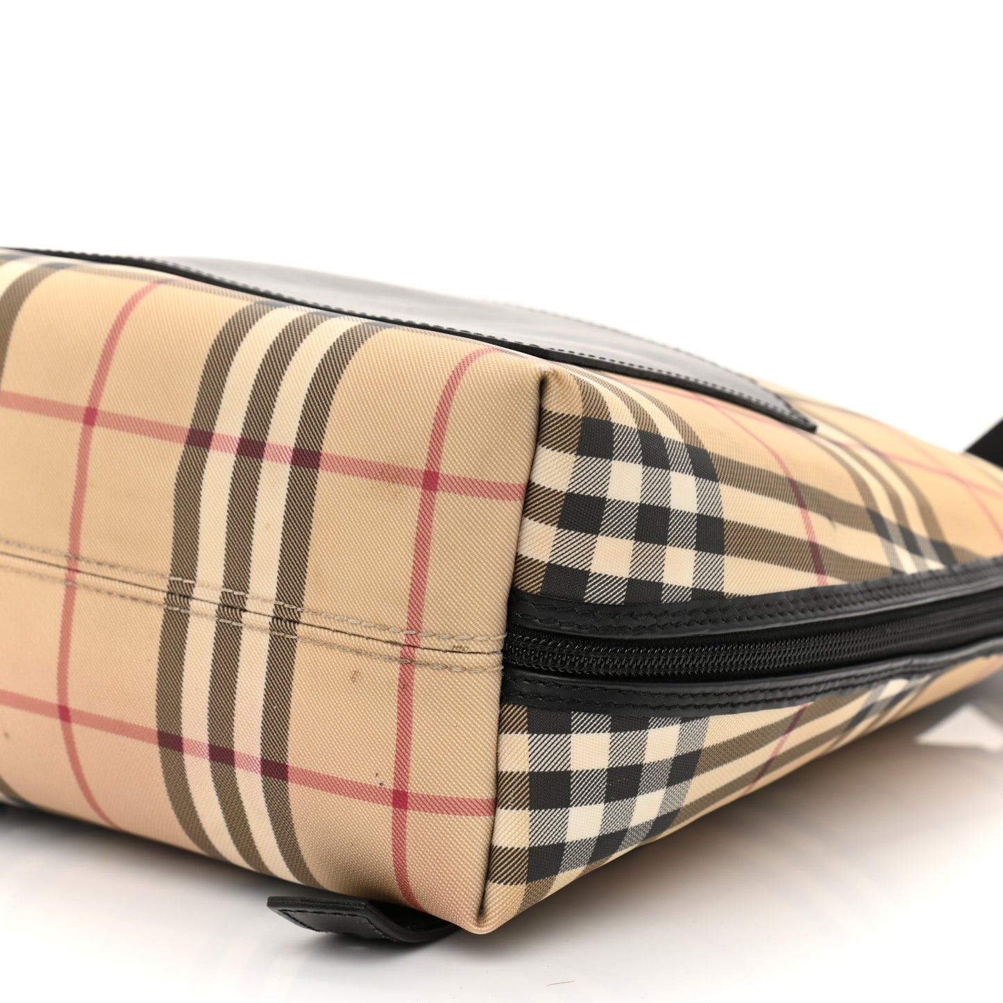 Canvas House Check Backpack Black