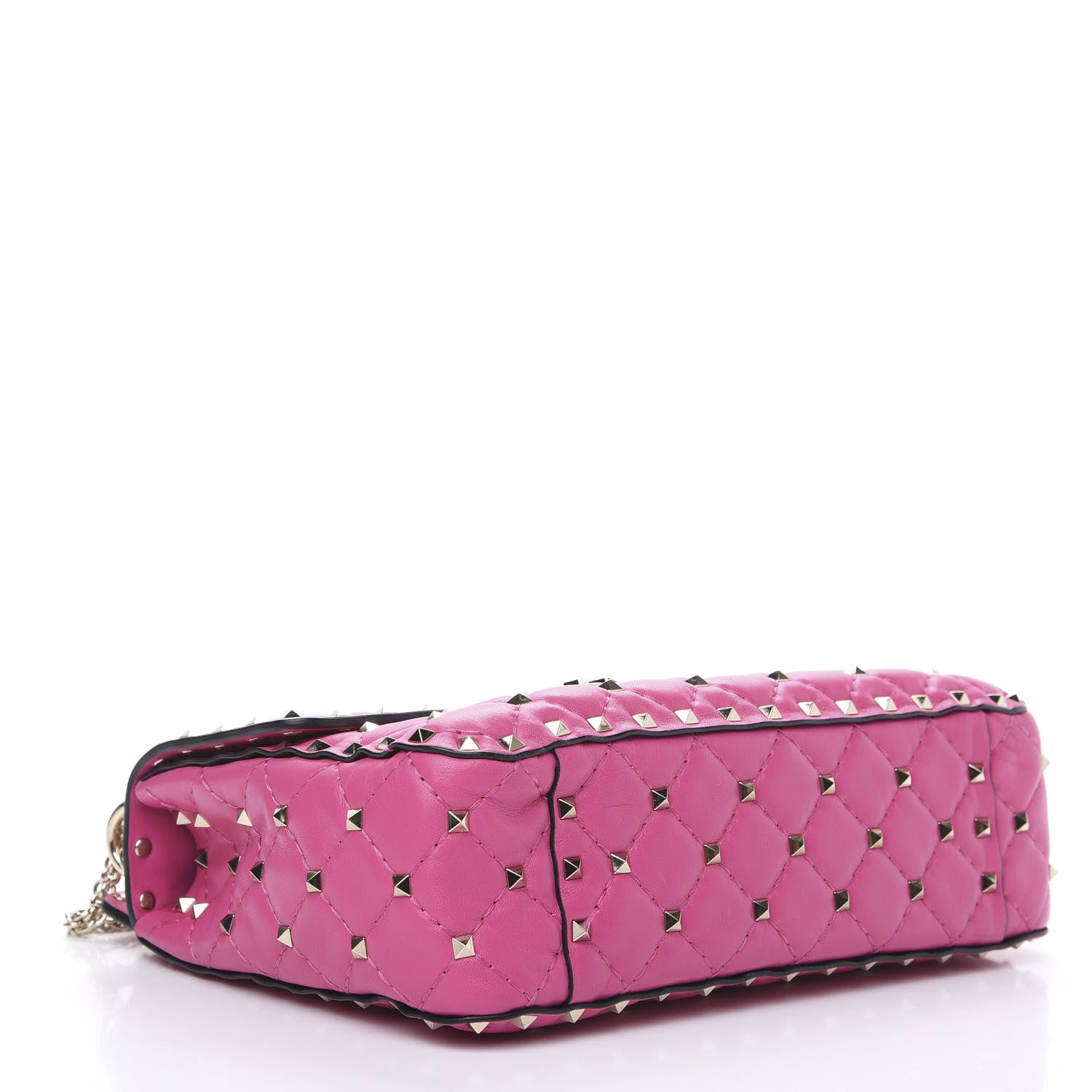Valentino Garavani Nappa Medium Rockstud Spike Shoulder Bag Pink Orchid 3 of 9