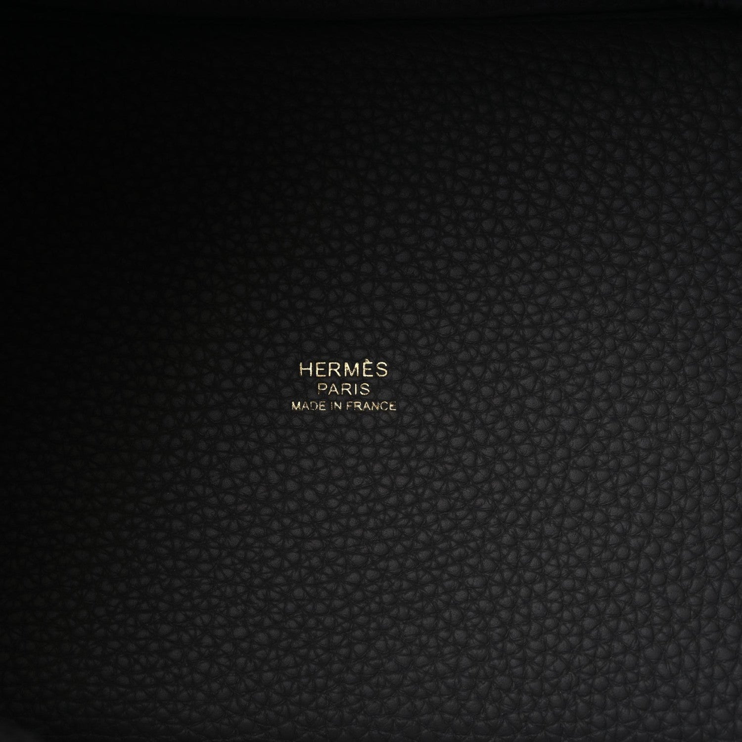 Hermes Taurillon Clemence Ostrich Touch Picotin Lock 18 PM Gris Meyer 8 of 8