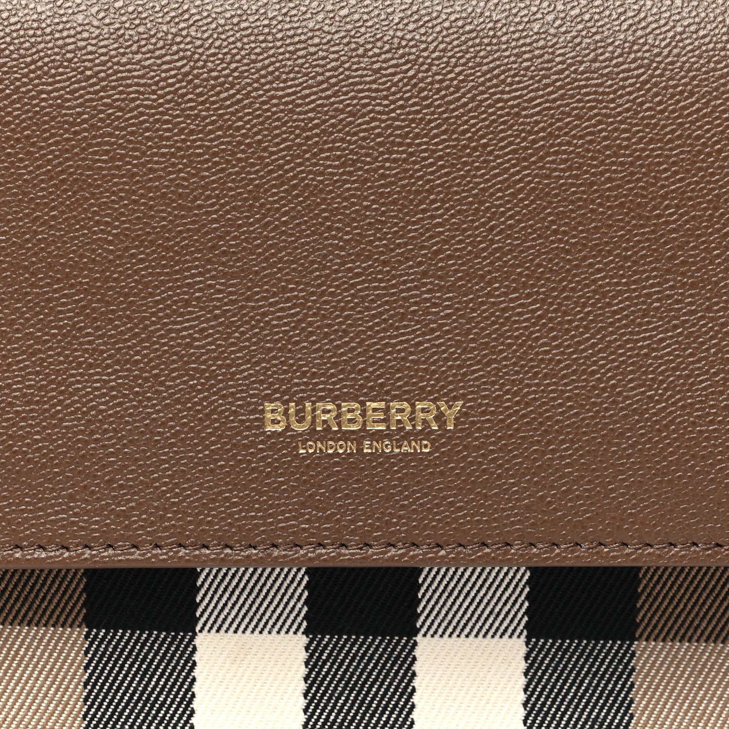 Burberry Grained Calfskin House Check Tartan Mix New Hampshire Earth 8 of 11