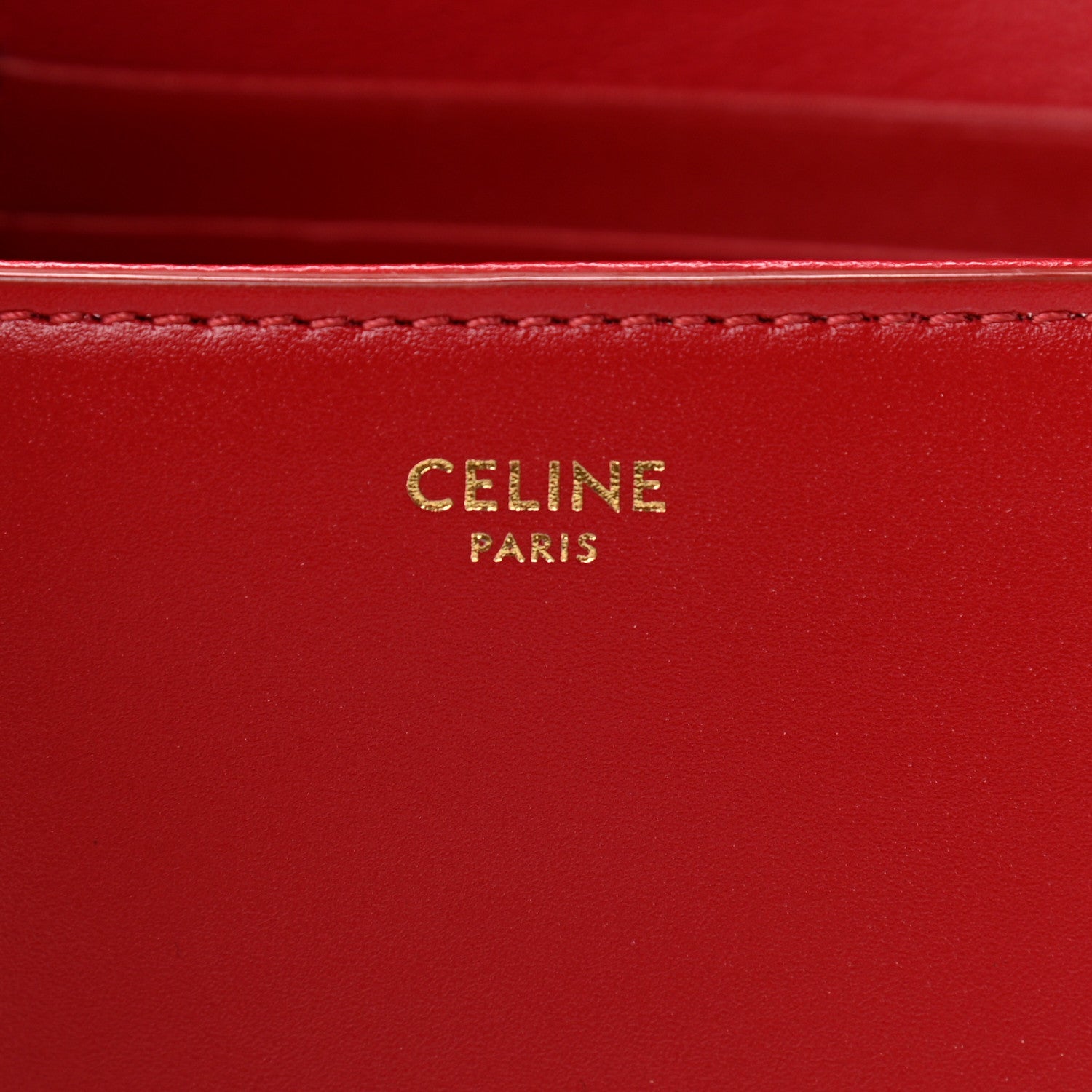 Celine Smooth Calfskin Tassel Belt Bag Red 6 of 14