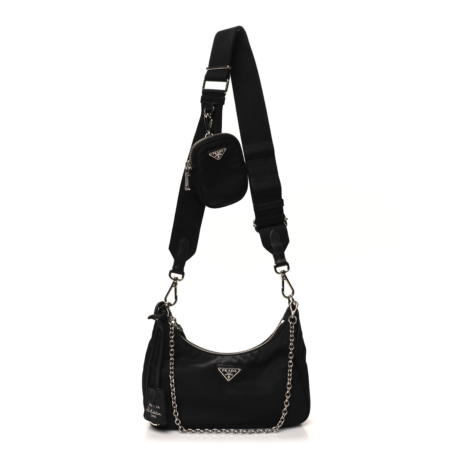 Prada Nylon Re-Edition 2005 Shoulder Bag Black 1 of 10