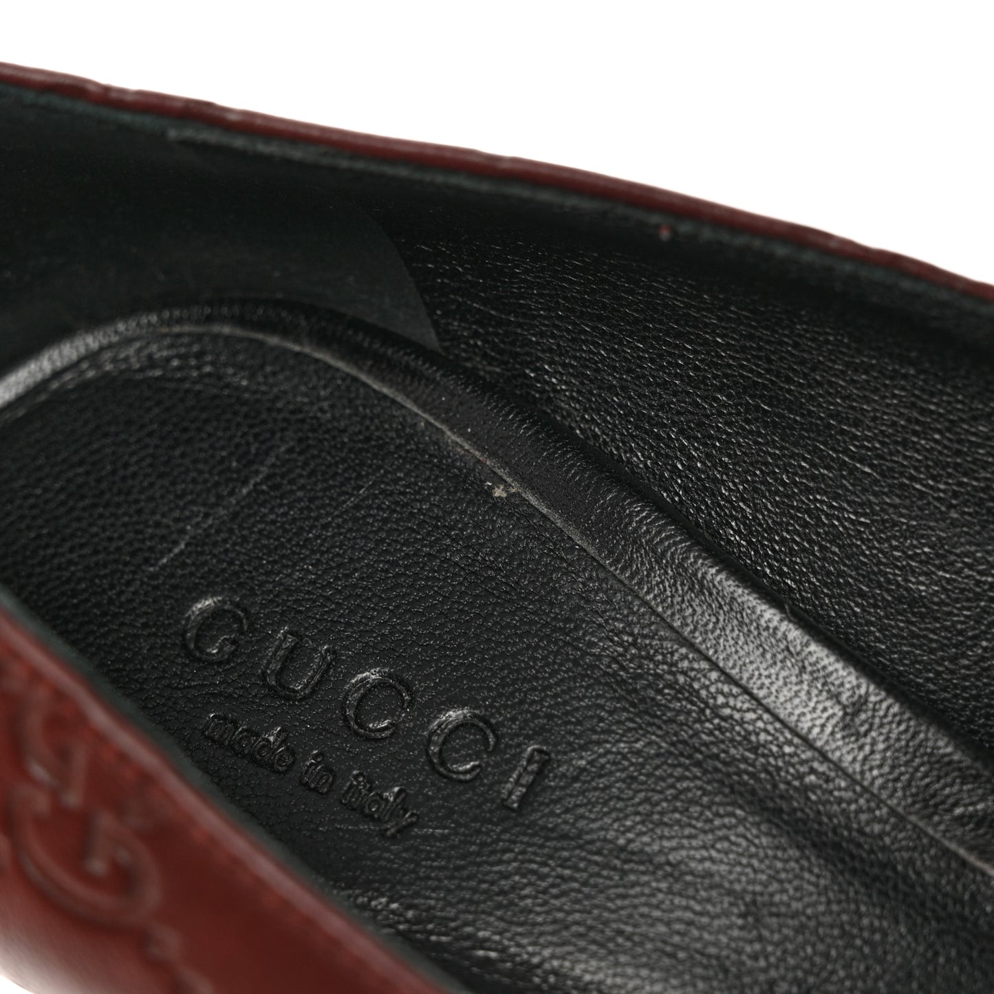 Guccissima Soft GG Peep Toe Heels 37.5 Chocolate