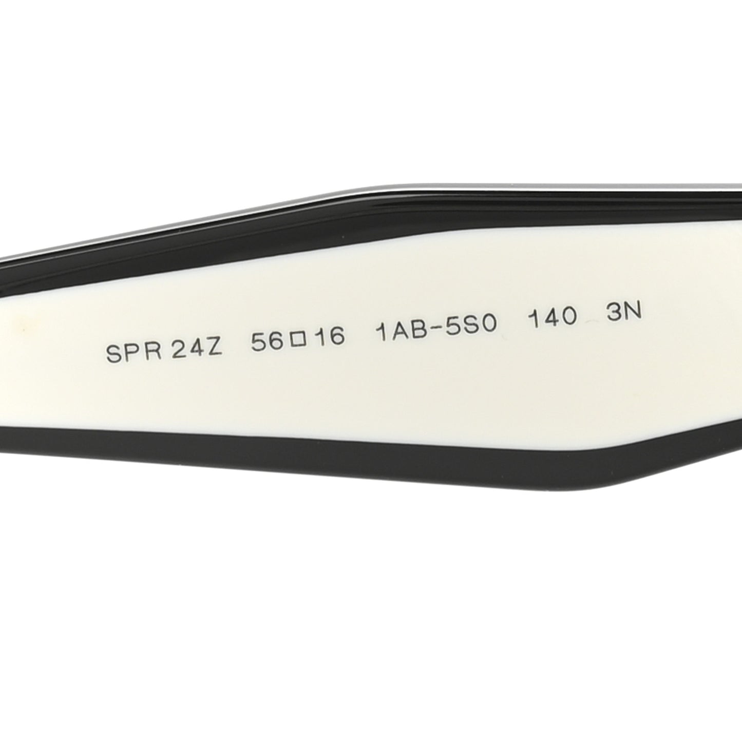 Acetate Square Sunglasses SPR 24Z Black White