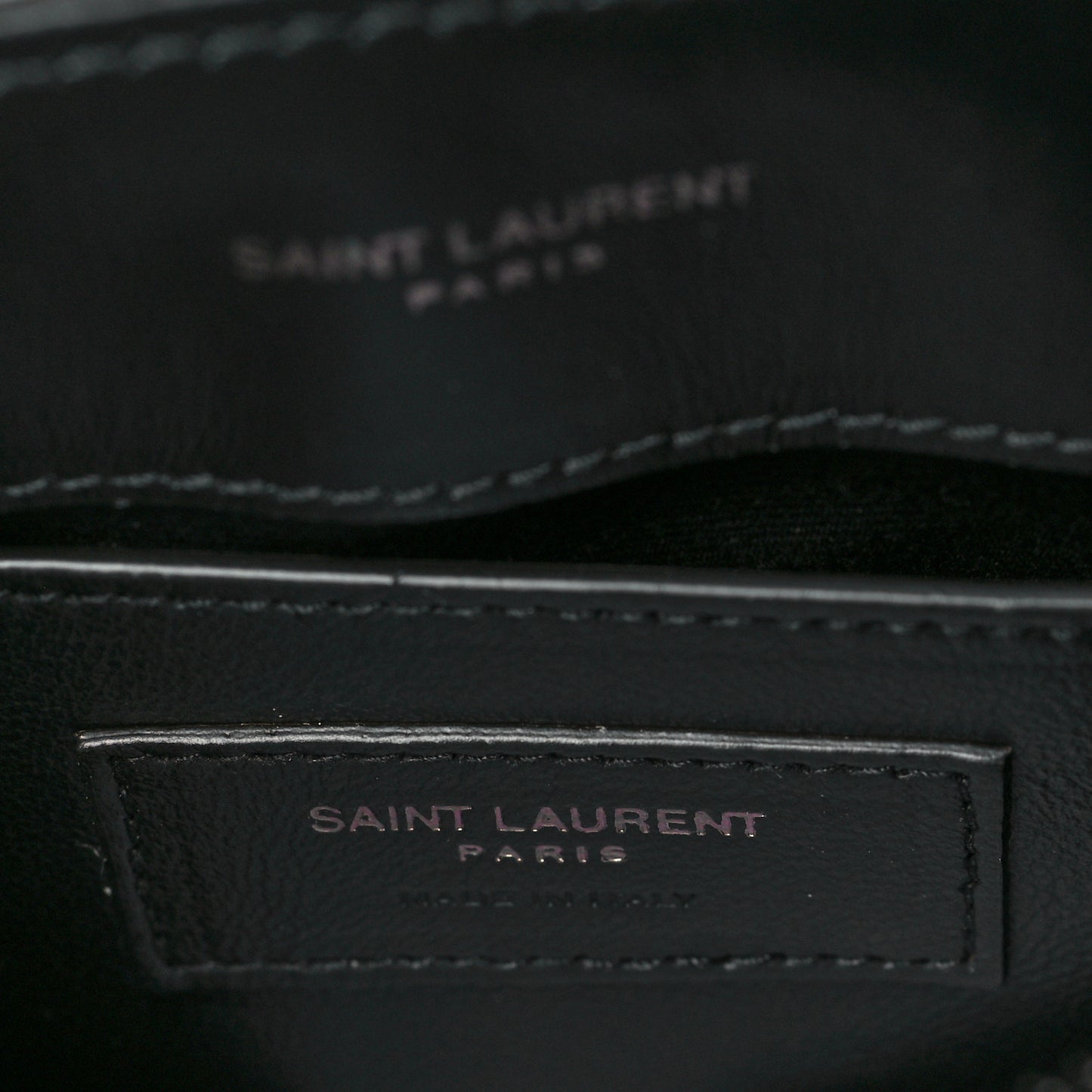 Calfskin Y Quilted Monogram Small Loulou Chain Satchel Black