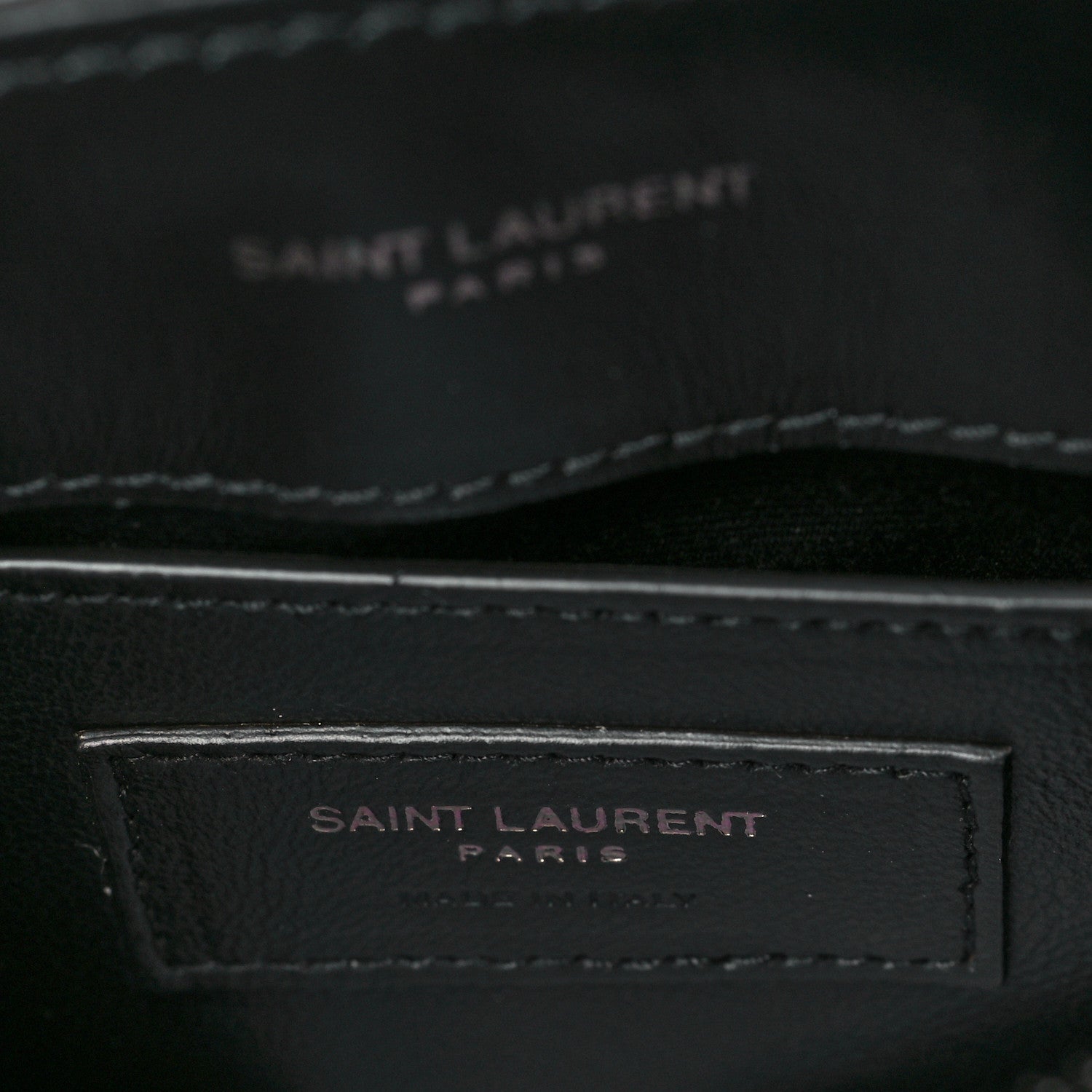 Saint Laurent Calfskin Y Quilted Monogram Small Loulou Chain Satchel Black 5 of 8
