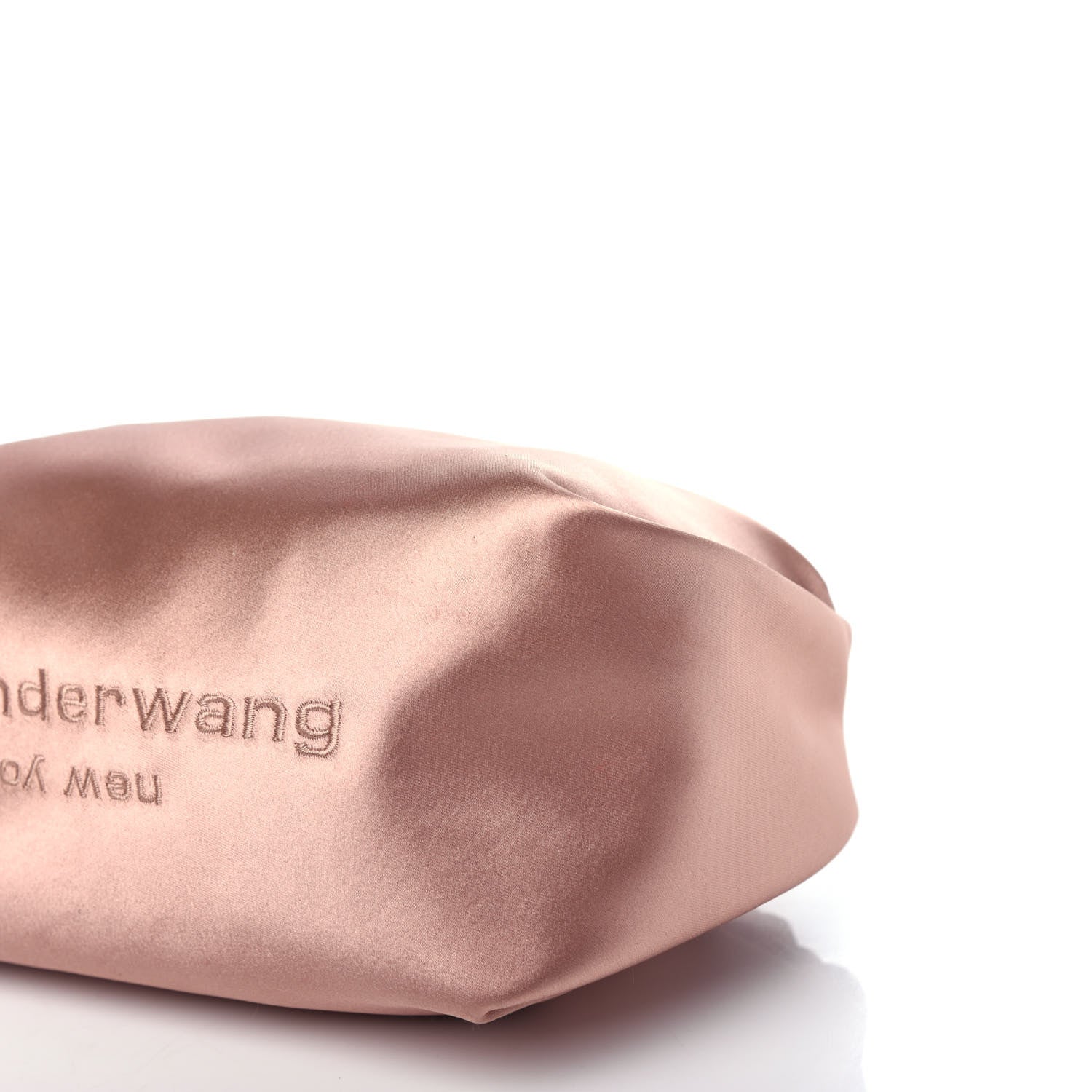 Alexander Wang Satin Mini Scrunchie Bag Sand Stone 8 of 9