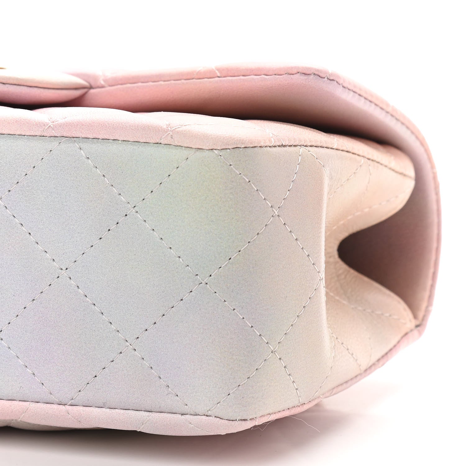 Chanel Lambskin Quilted Ombre Mini Top Handle Rectangular Flap Pink Multicolor 9 of 10