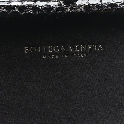 Bottega Veneta Satin Ayers Intreccio Impero Stretch Knot Clutch Black 6 of 9
