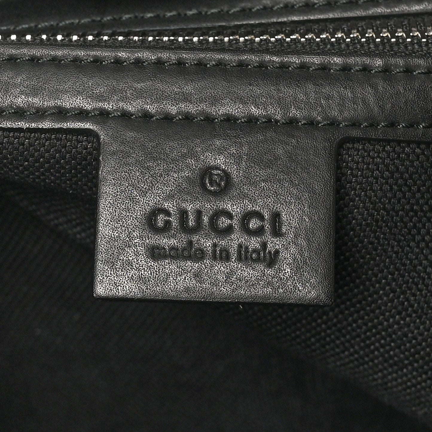 GG Supreme Monogram Web Tote Black Grey