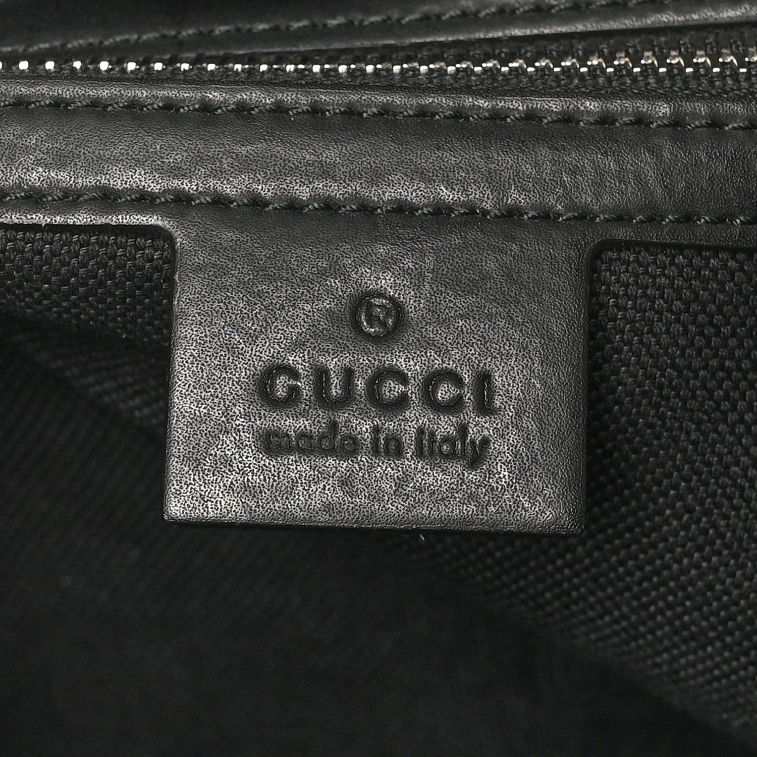 Gucci GG Supreme Monogram Web Tote Black Grey 6 of 12