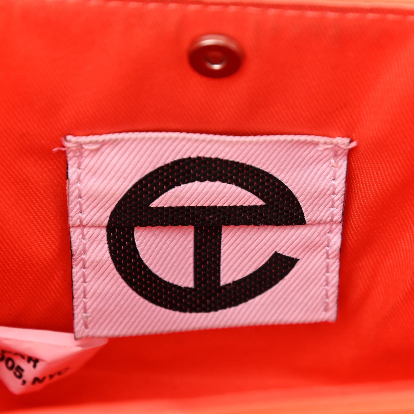 Vegan Leather Small Shopping Bag Orange