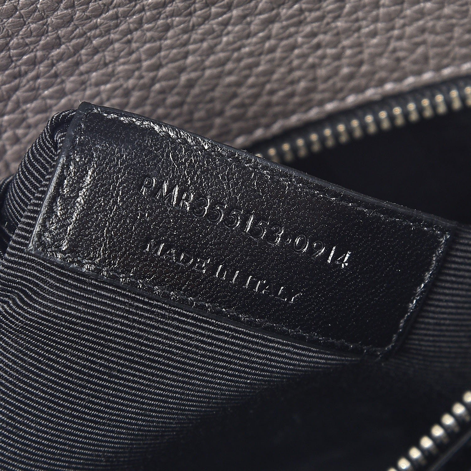 Saint Laurent Grained Calfskin Small Sac De Jour Fog 8 of 9