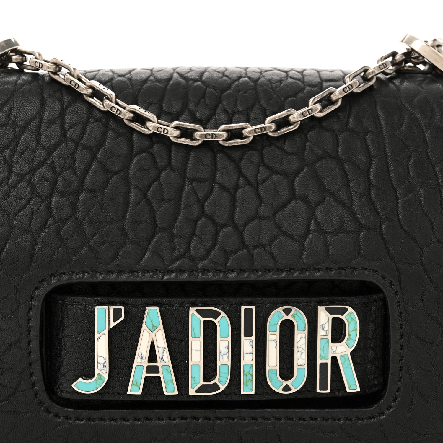 Christian Dior Canyon Grained Lambskin J'Adior Chain Flap Bag Black 7 of 10