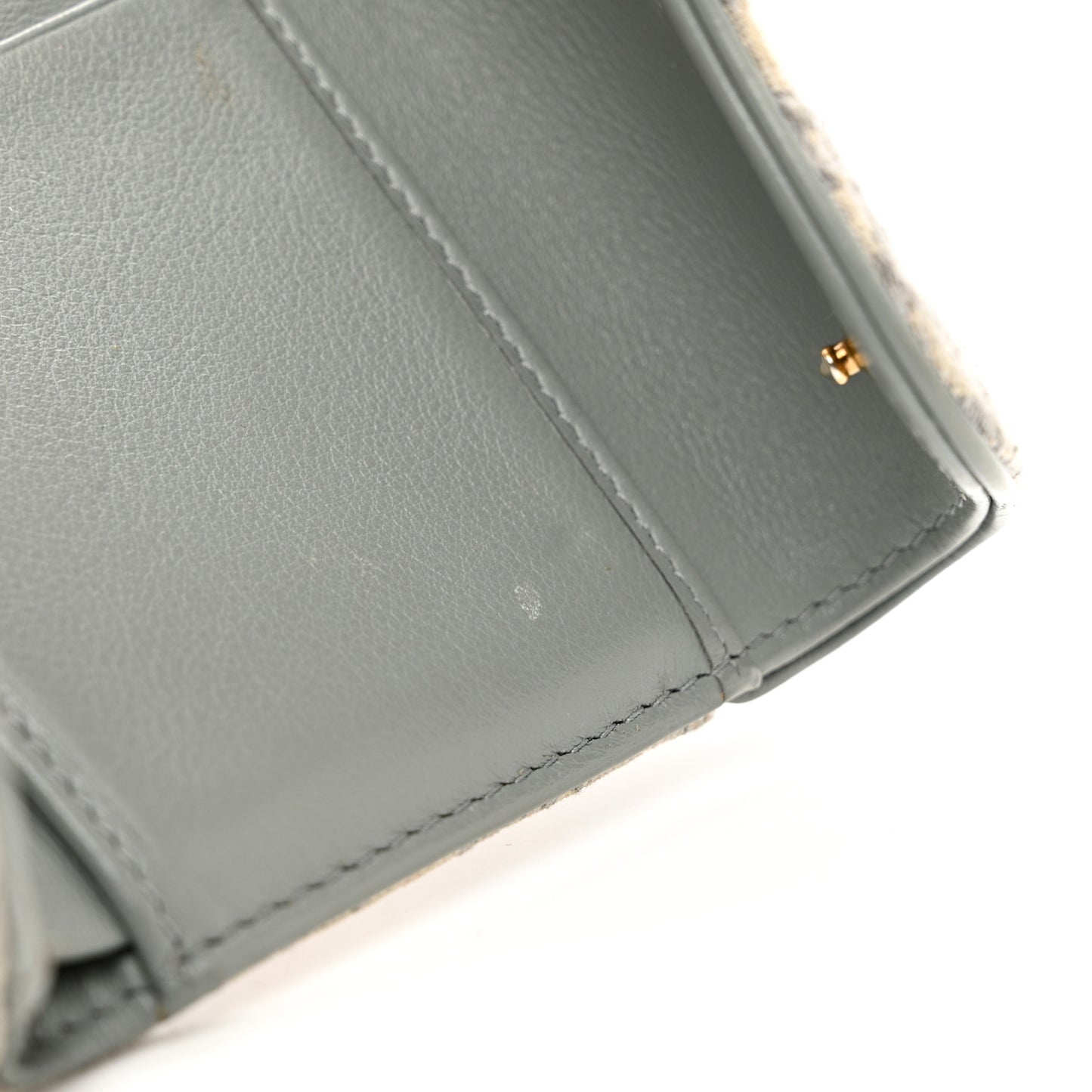 Oblique Saddle Lotus Wallet Grey